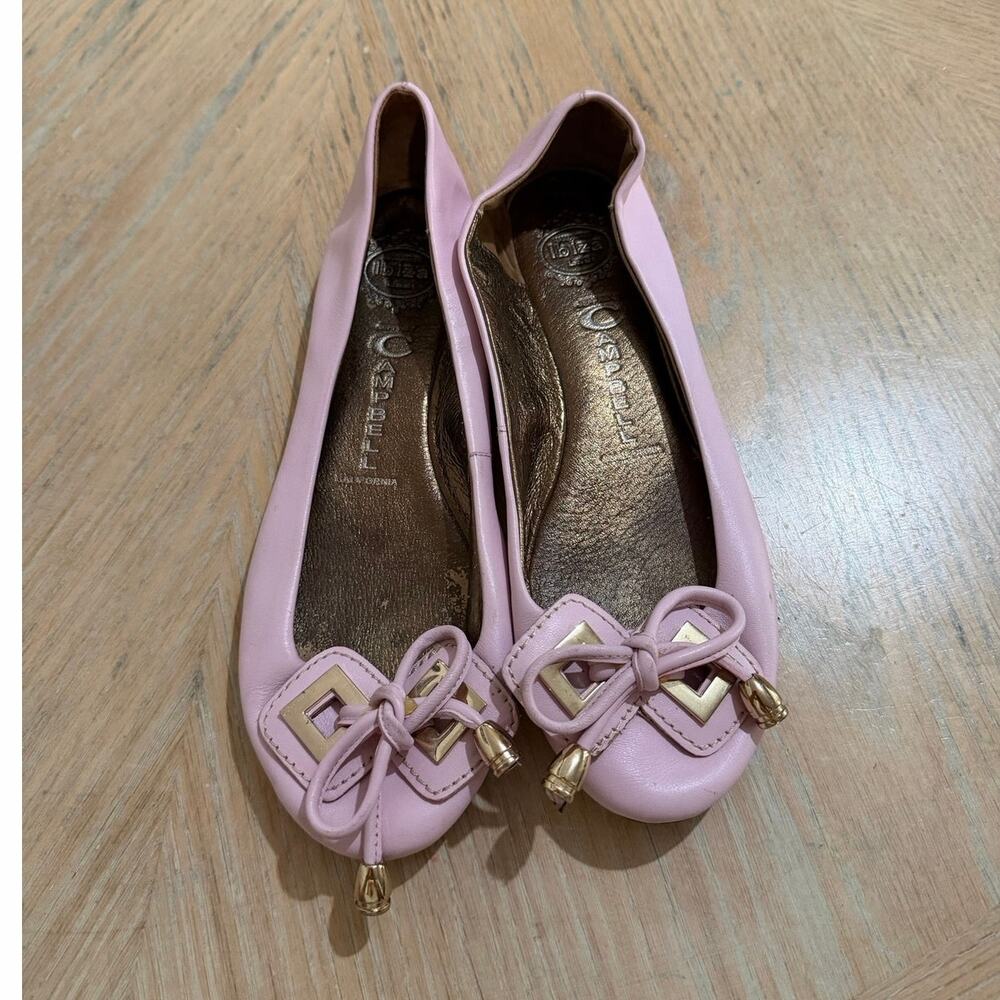 Jeffrey Campbell vintage pink made in Ibiza low profile flats size 8